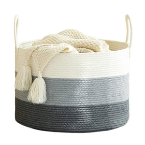Transform Your Space with Our Cotton String Woven Storage Basket
