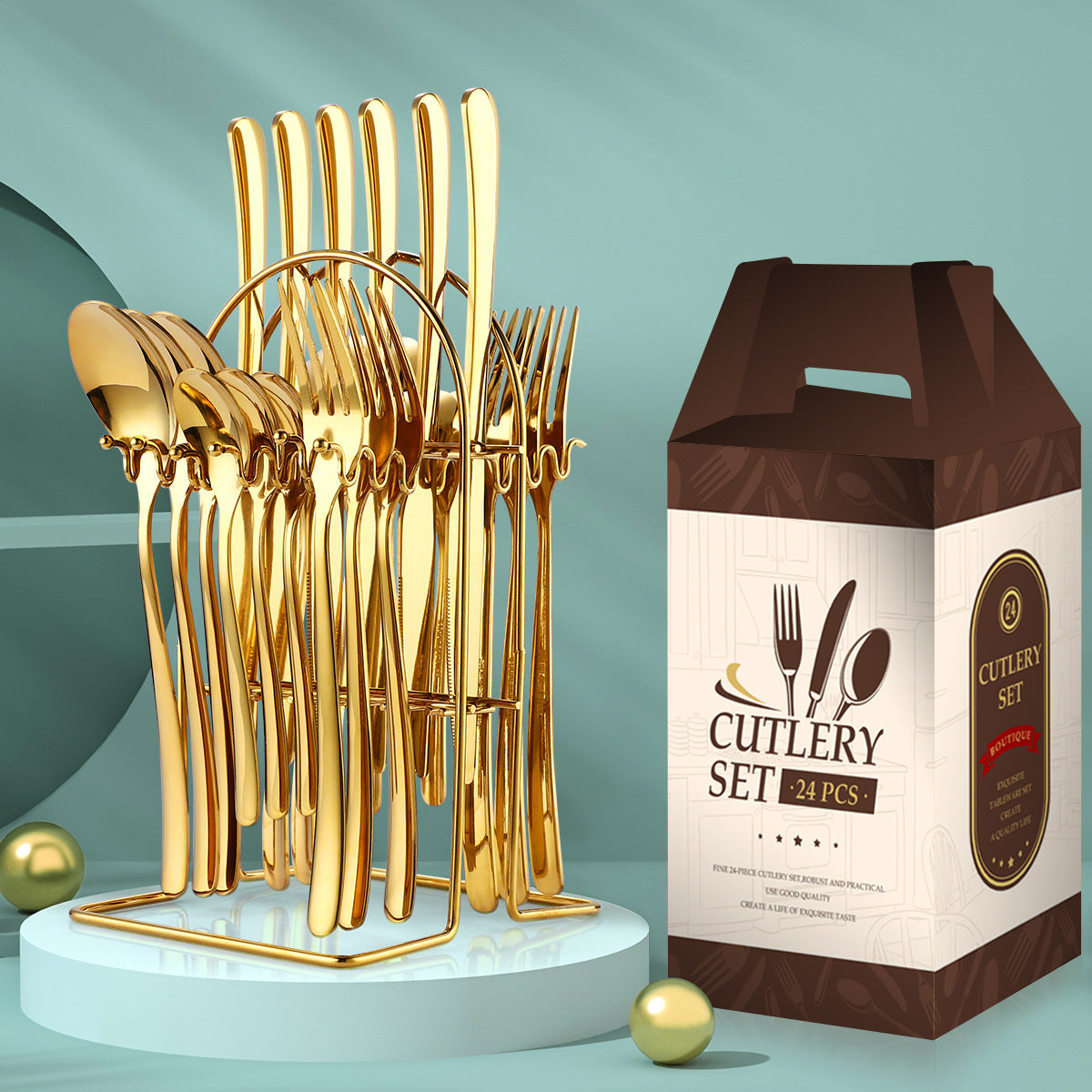 Elevate Your Dining Experience with Our 24 Piece Stainless Steel Cutlery Set