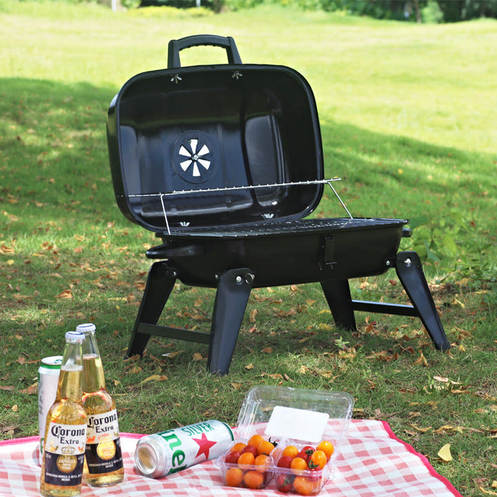 Elevate Your Outdoor Cooking with the Portable Foldable Hamburger BBQ Grill