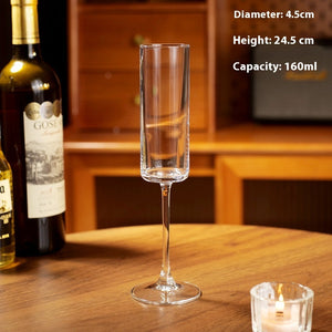 Elevate Your Gatherings with the Elegant Home Crystal Decorative Glass Serving Goblet